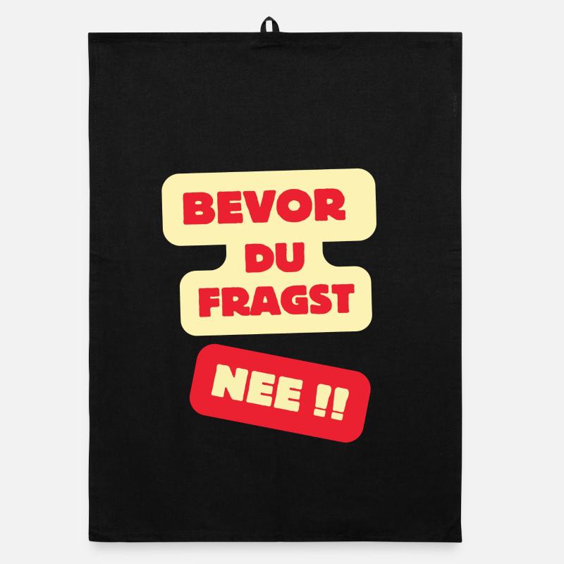 Bevor Du Fragst Nee Design Organic Geschirrtuch