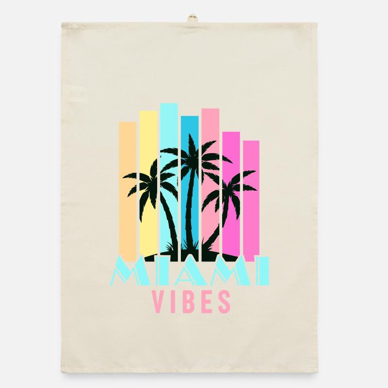 Miami Vibes Organic dish towel