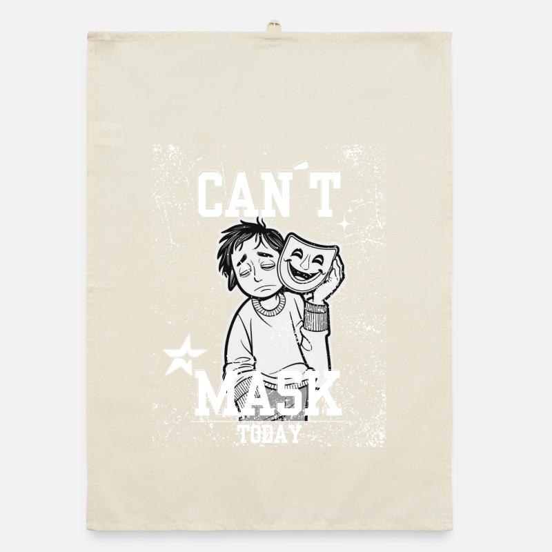 Impossible de masquer aujourd’hui – Drain d’énergie neurodivergente Torchon bio