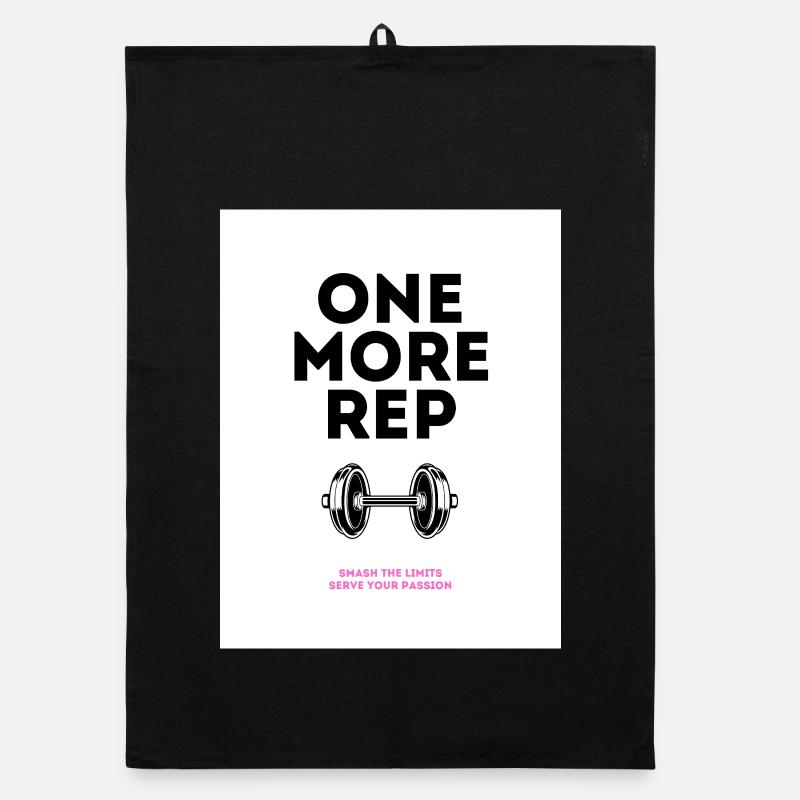Gym Motivation Noch ein Wiederholungsdesign Organic Geschirrtuch