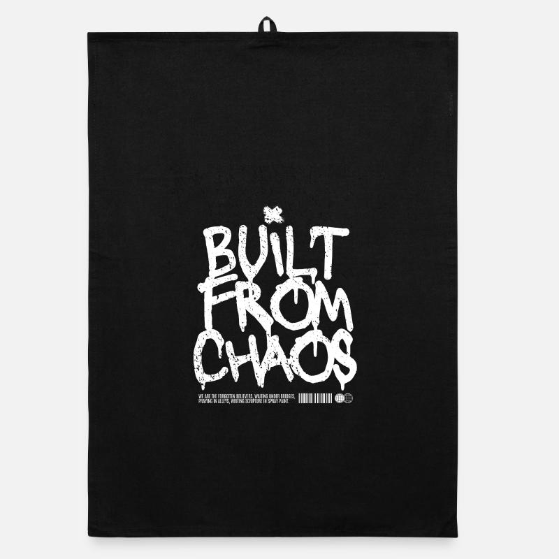 Construit à partir du Chaos Graffiti Design Torchon bio