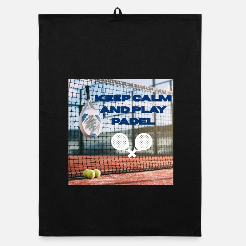 Keep calm and play padel Organic Geschirrtuch
