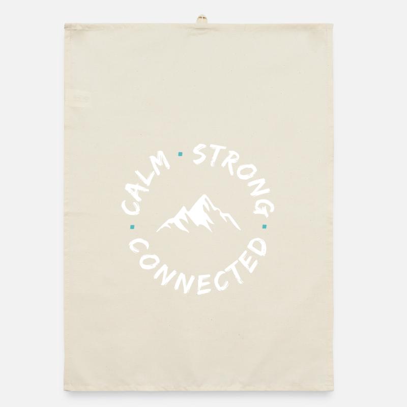 Mountain connection district logo Organic dish towel