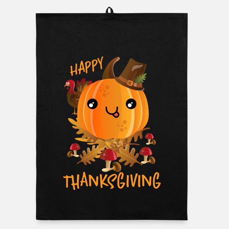 Happy Thanksgiving Organic dish towel