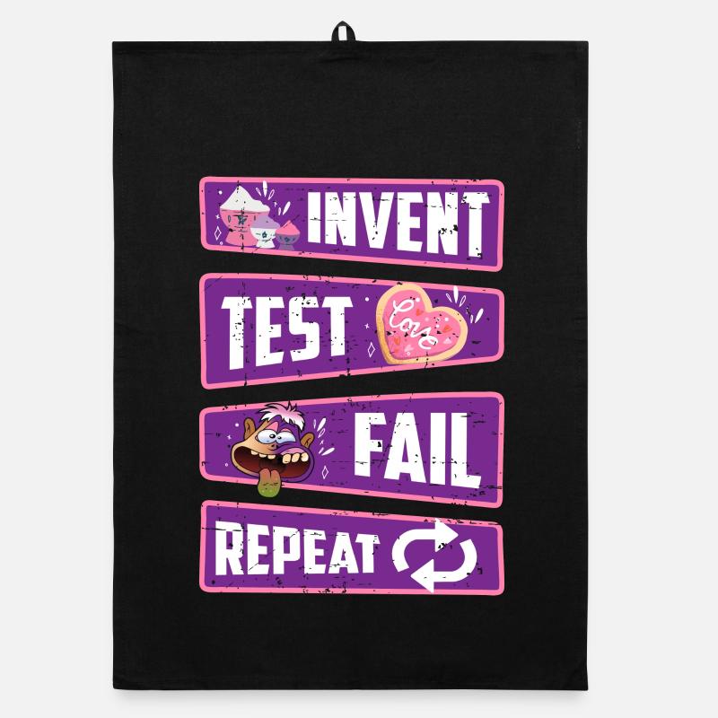 Invent, test, fail, repeat Organic dish towel