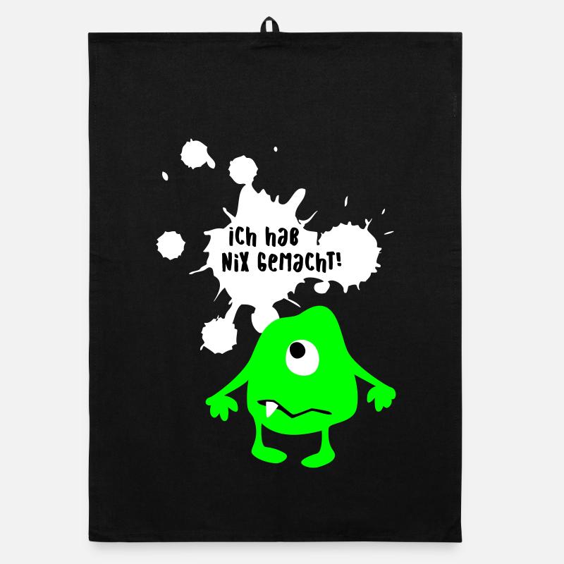 Monsterunschuldig lustige coole Bilder Quotes Fun Organic Geschirrtuch