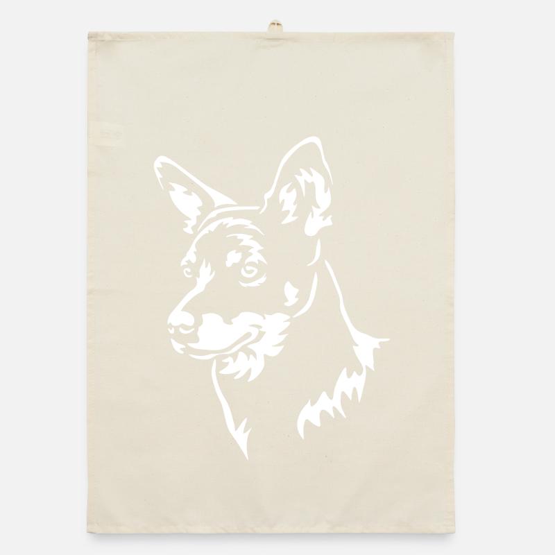 Lancashire Heeler Head « Black Edition » Torchon bio