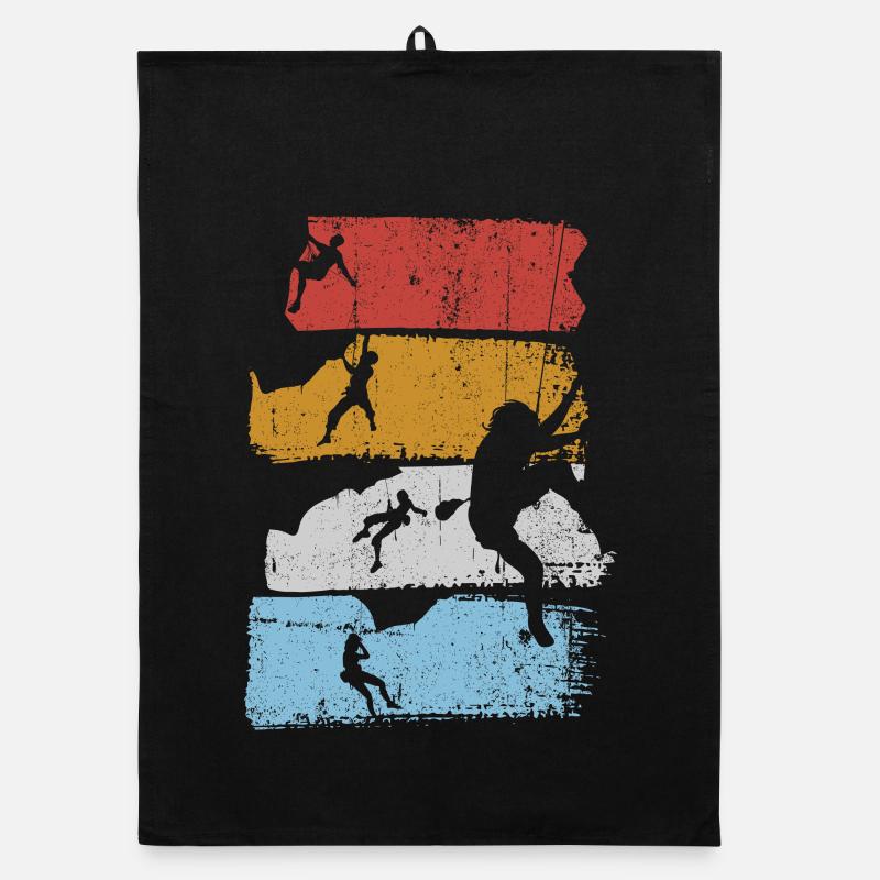 Silhouette des rayures de surf Torchon bio