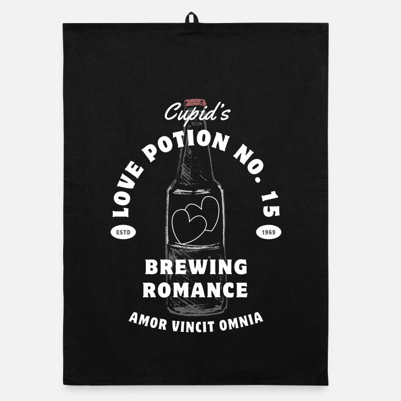 Cupid Potion No.15 Romance Brew Organic dish towel