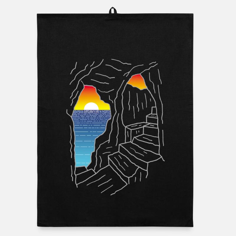 Staircase to Paradise Organic dish towel