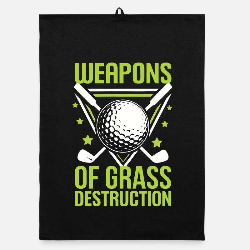 Golf - Waffen der Graszerstörung Organic Geschirrtuch