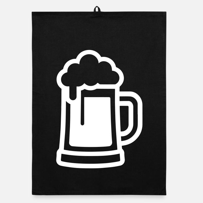 Verre à bière symbole bière Torchon bio