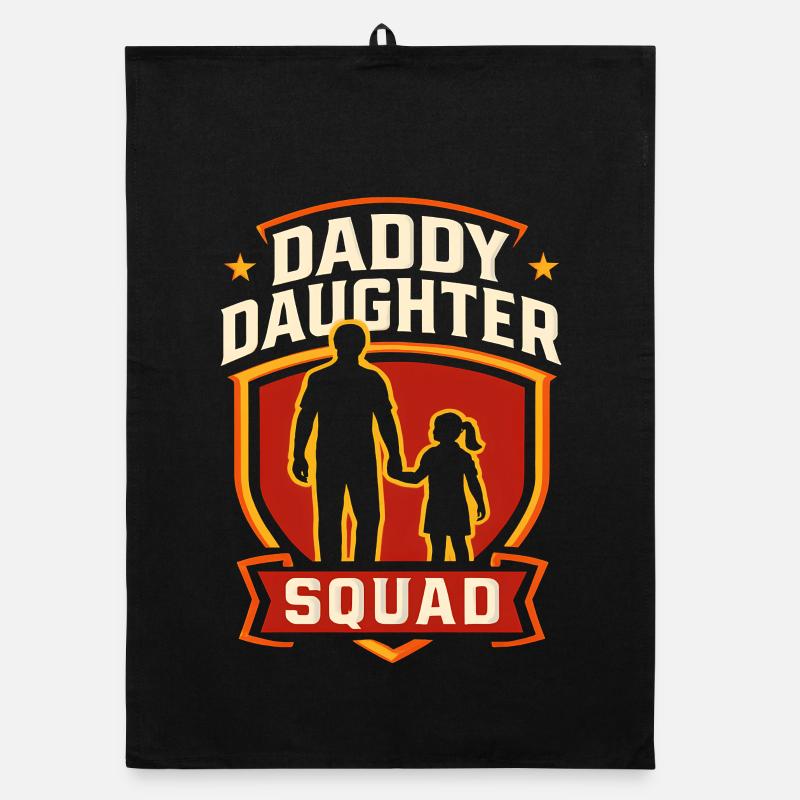 Daddy Daughter Squad Matching Father Daughter Organic dish towel