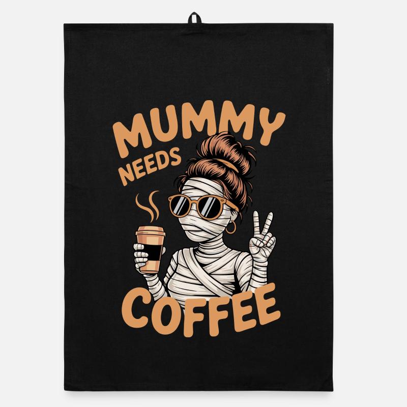 Mutter Mutterschaft Humor Mama Mama Kaffee Organic Geschirrtuch