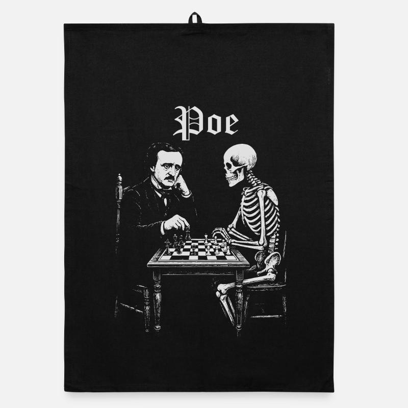 Poe et Skeleton : Duel d’échecs Torchon bio