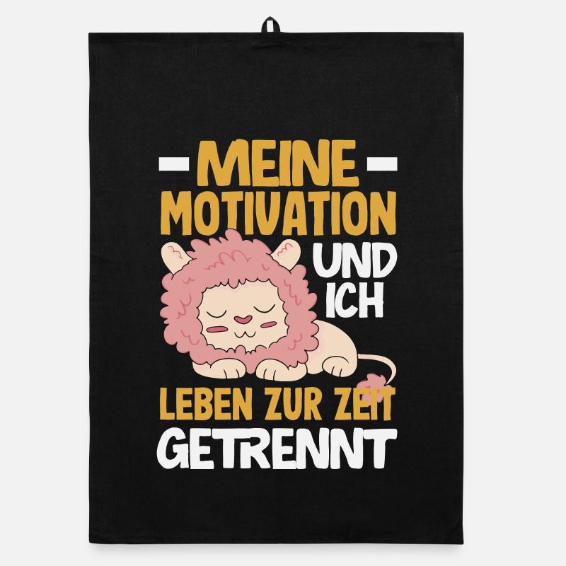 Ma motivation et moi - actuellement séparés Torchon bio