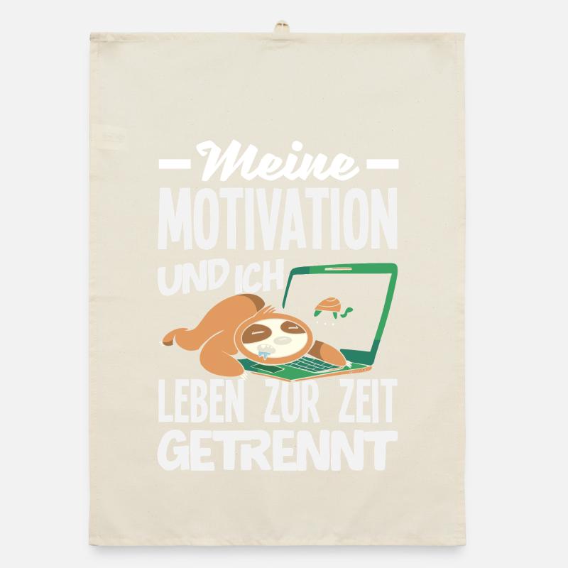 My Motivation and Me - Separated Sloth Organic dish towel