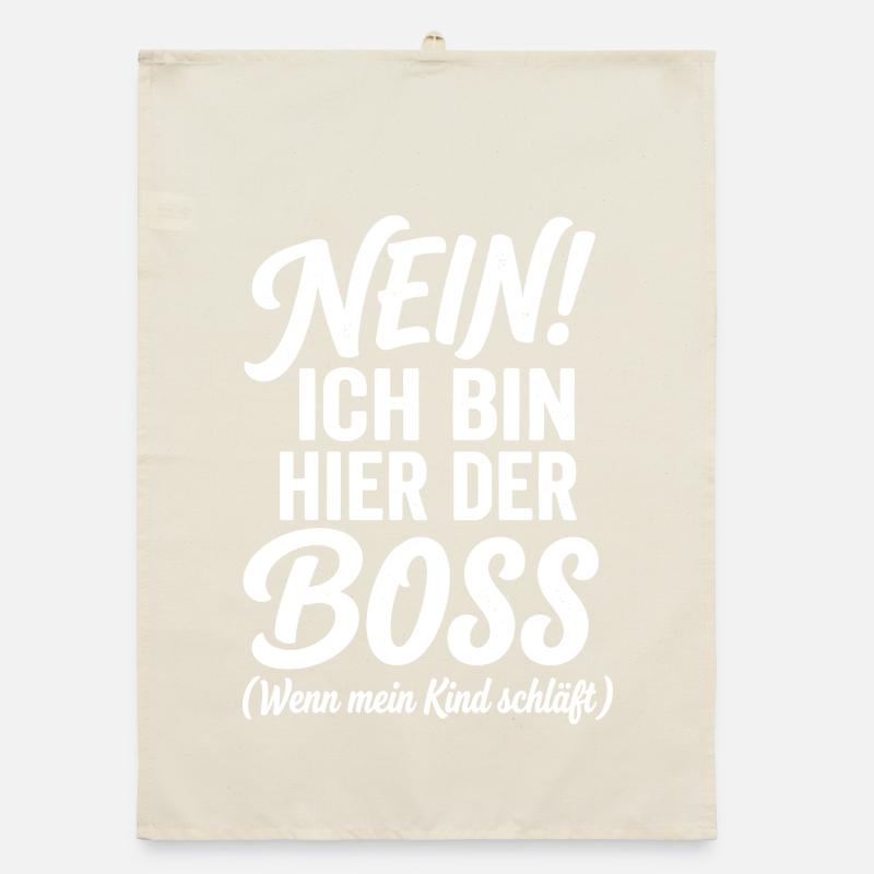 Nein! Ich Bin Hier Der Chef Organic Geschirrtuch