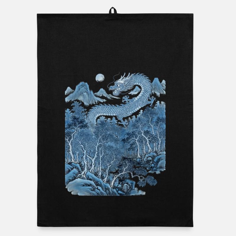Chinesischer Drache  Organic Geschirrtuch