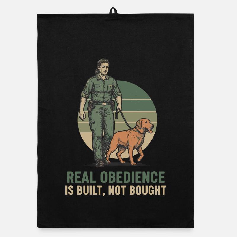 Dog Training Obedience Statement Organic dish towel