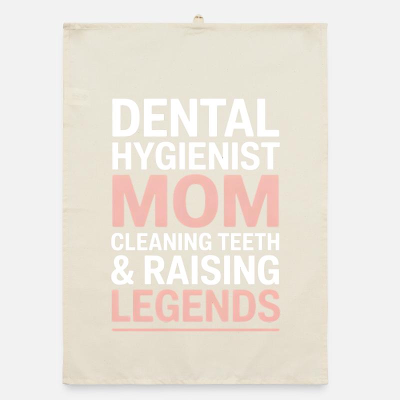 Dentalhygieniker-Mutter – Stolzes RDH-Muttergeschenk Organic Geschirrtuch