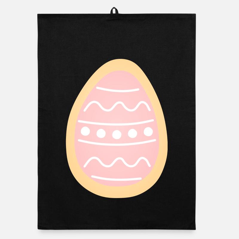 Pastel Easter Egg Cookie Organic dish towel