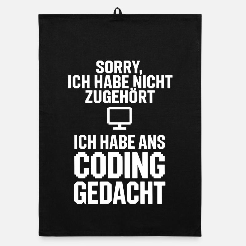 Entschuldigung Coding Kopf Organic Geschirrtuch