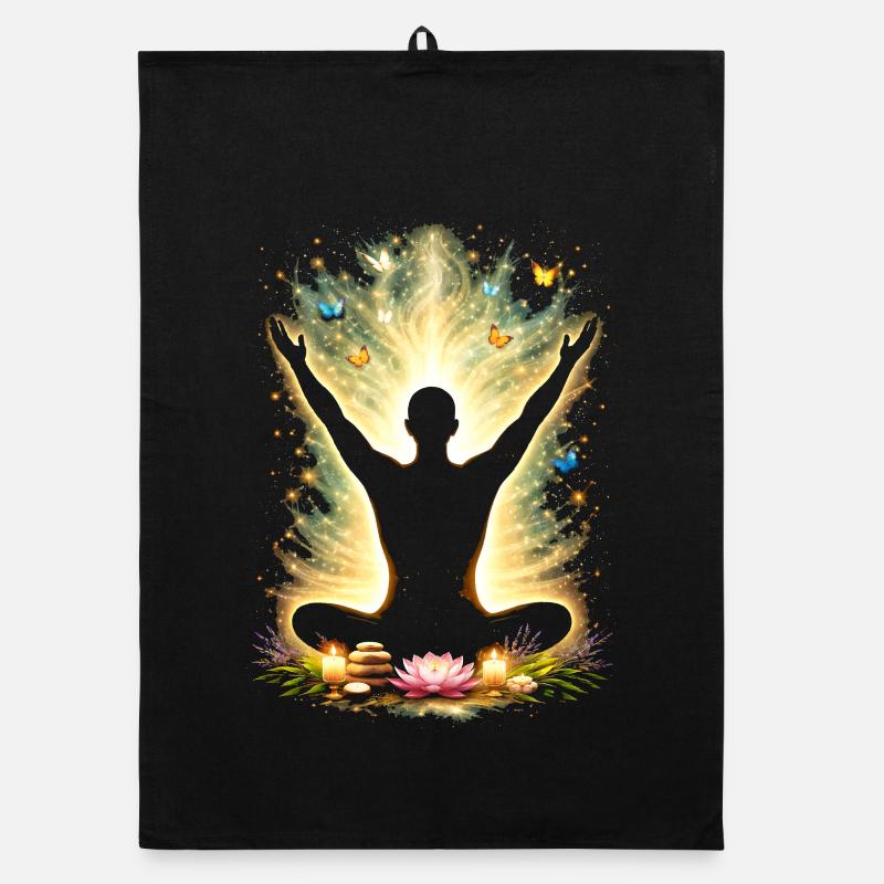 Méditation Conception de l’énergie de pleine conscience Torchon bio