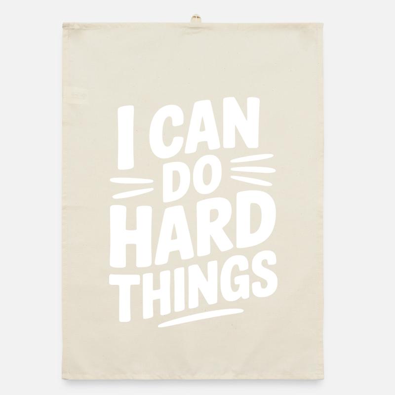 Ich kann harte Dinge tun Organic Geschirrtuch