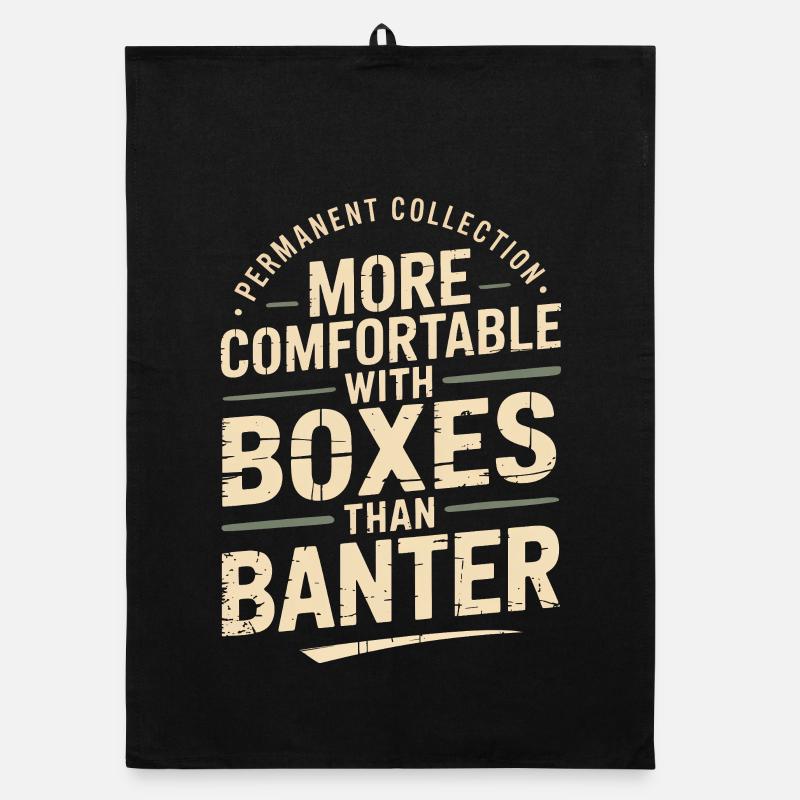 More Comfortable With Boxes Than Banter Organic dish towel