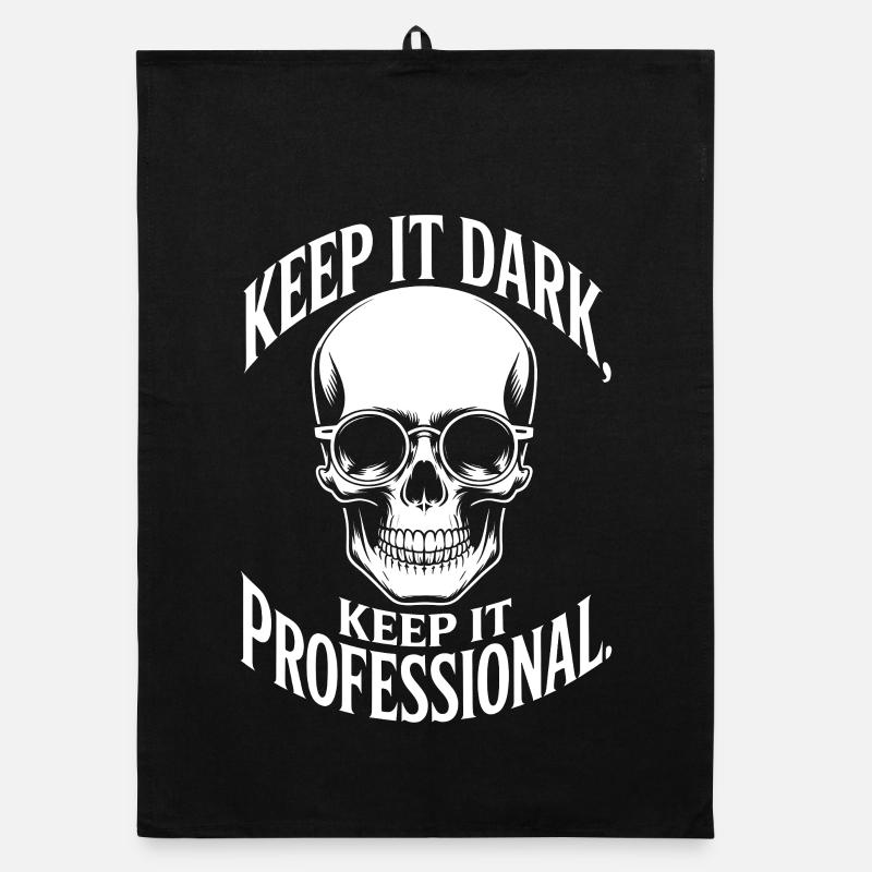 Dark Skull Pro: Bleiben Sie professionell Organic Geschirrtuch