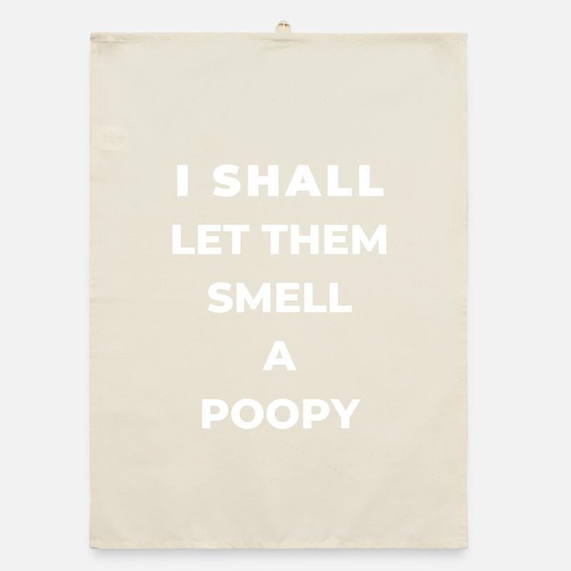 Ich bringe sie dazu, einen zu riechen Textdesign Organic Geschirrtuch