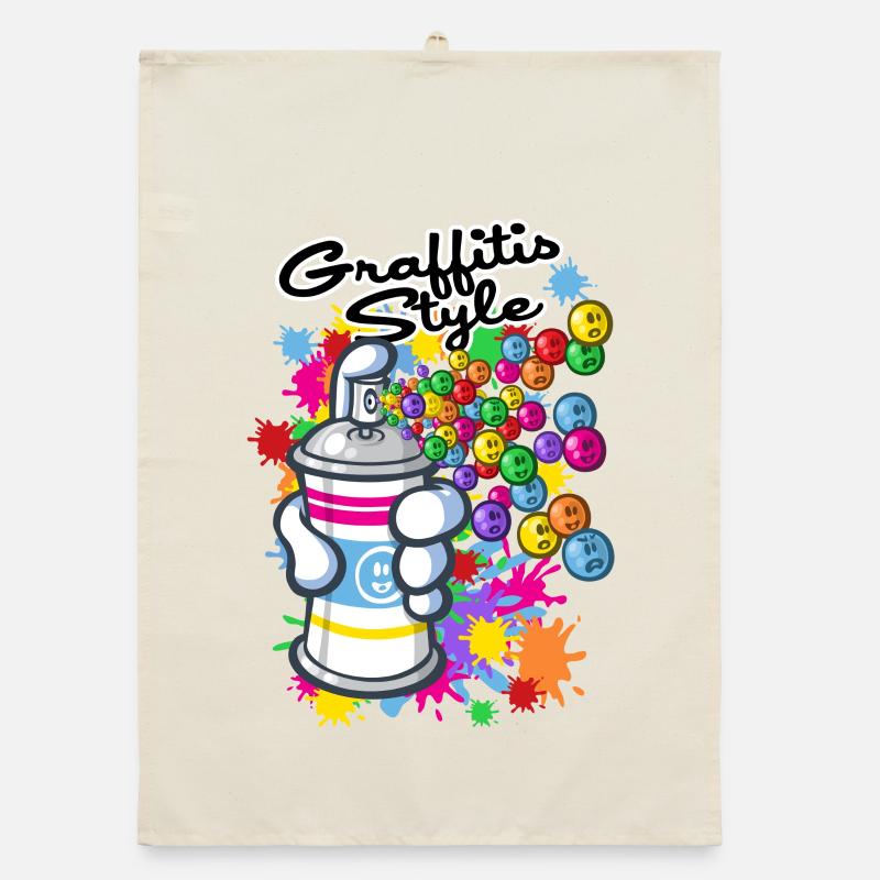 Graffitis cartoon style Torchon bio