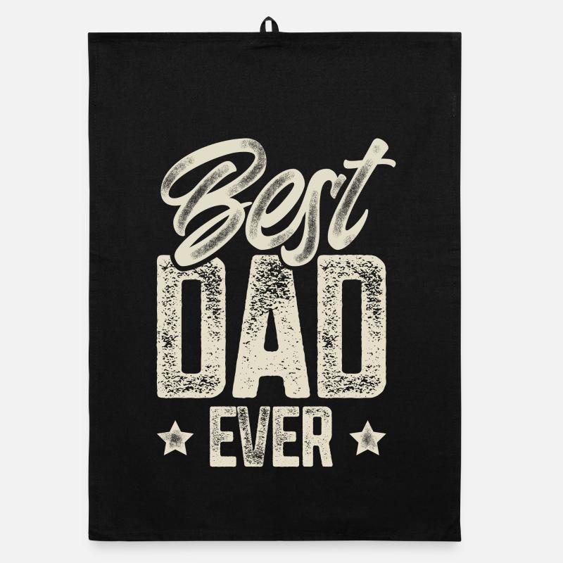 Papa Vater Vatertag Bester Papa Organic Geschirrtuch