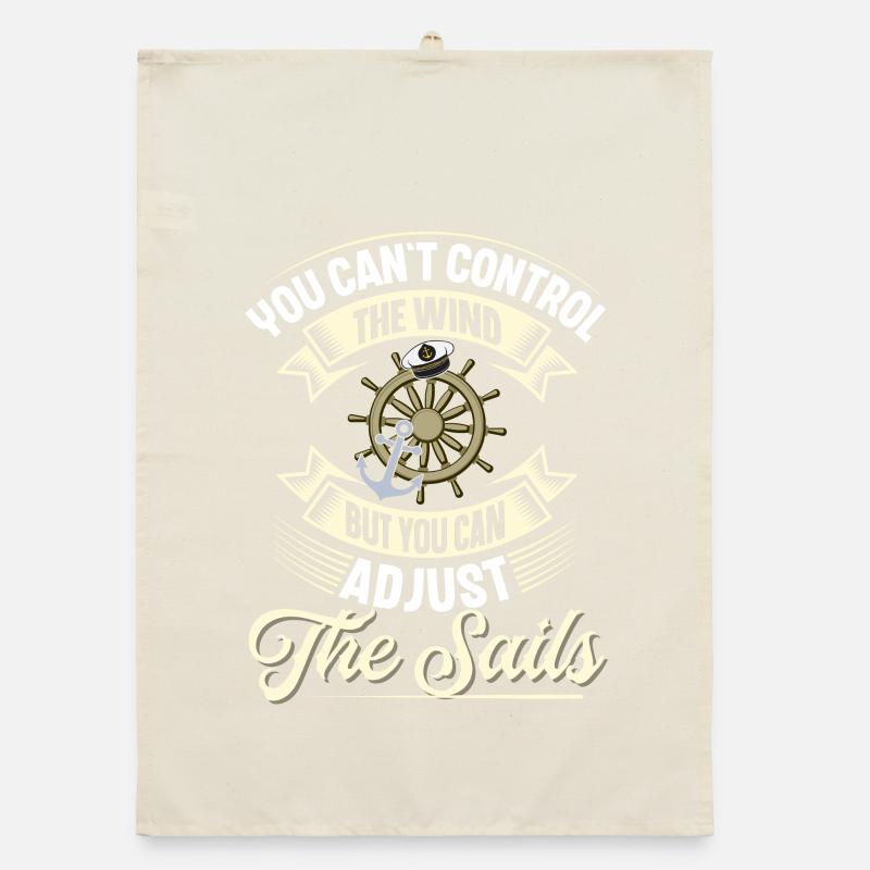 Sailing Sailor Sailboat Organic dish towel