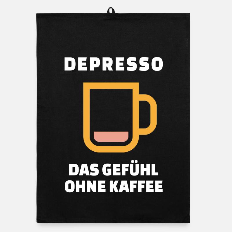 Kaffeetasse Koffein Kaffee Kaffeetrinker Statement Organic Geschirrtuch