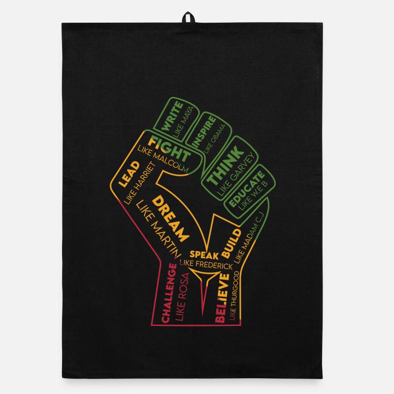 Wortfaust: Kraft der Gedanken Organic Geschirrtuch