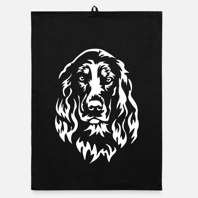 Gordon Setter Head « Black Edition » Torchon bio