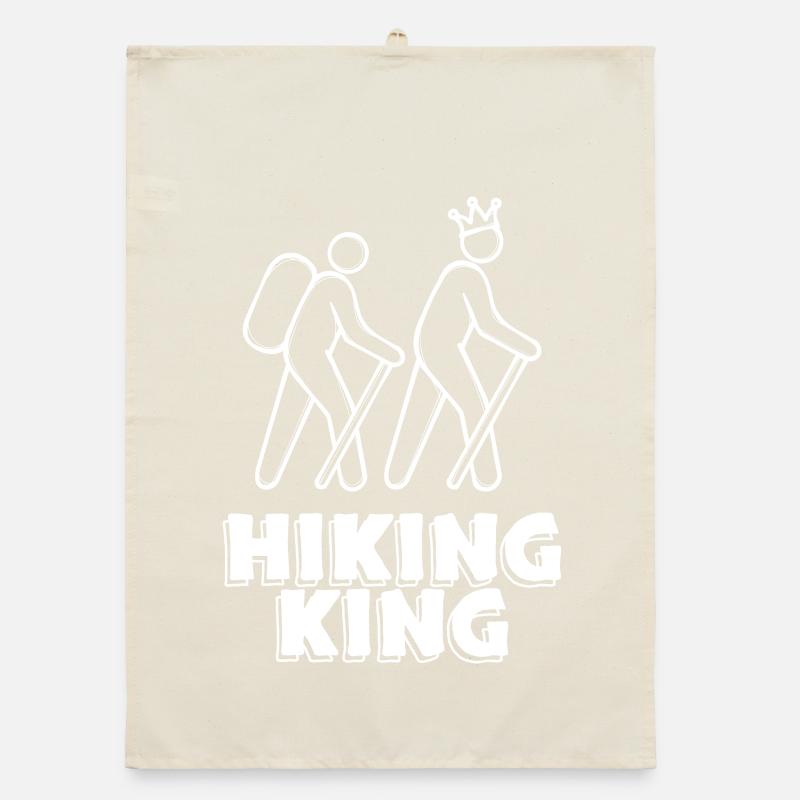 Wandern Wanderung Klettersteig Statement Wanderer Organic Geschirrtuch