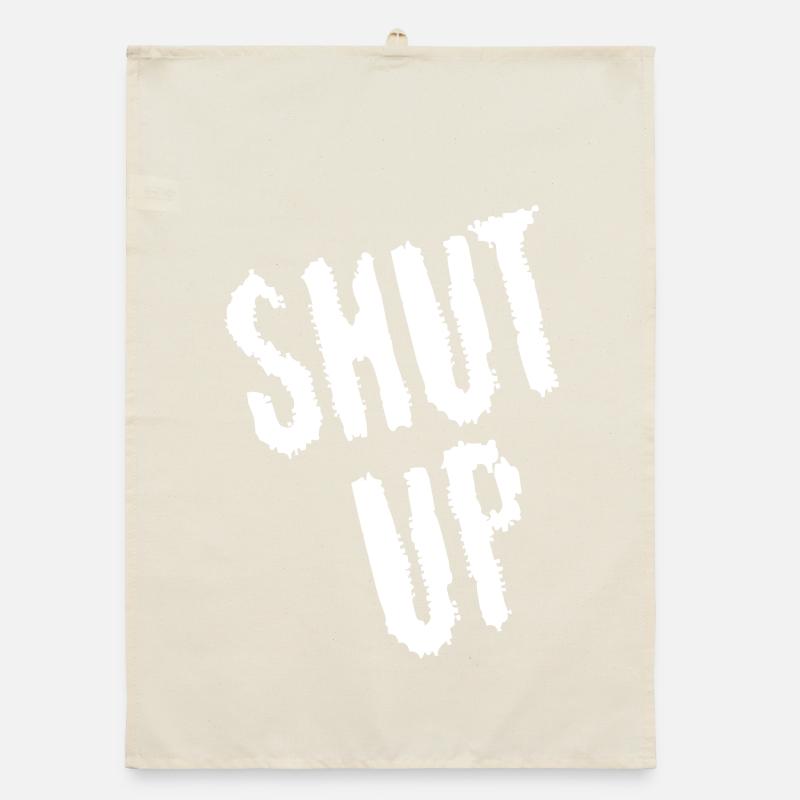 Be quiet! (white) Organic dish towel