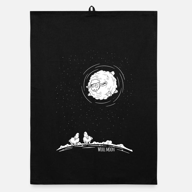 Wool Moon - Organic Geschirrtuch - Schwarz