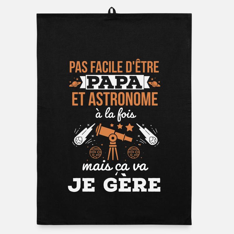 Papa et astronome Torchon bio