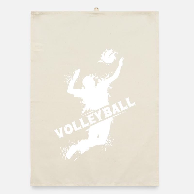 Volleyball explosion player beach volleyball team Organic dish towel