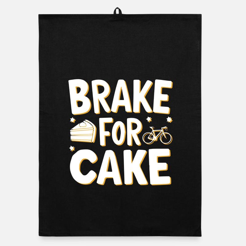 Gâteau de vélo sucré Conception de motivation Torchon bio