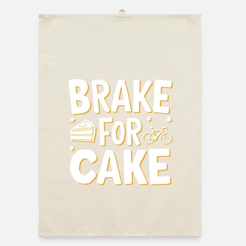 Gâteau de vélo sucré Conception de motivation Torchon bio