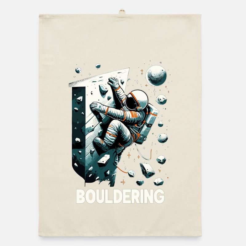Astronaute de bloc Astronaute Astronaute Cadeau Torchon bio