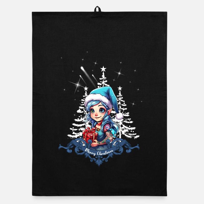 Cheerful Elf Organic dish towel