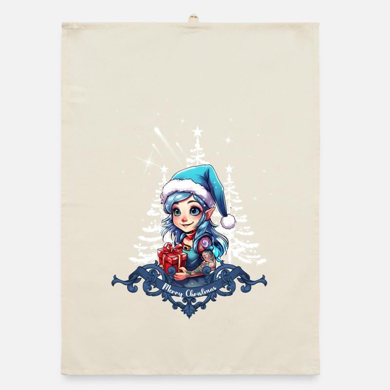 Cheerful Elf Organic dish towel