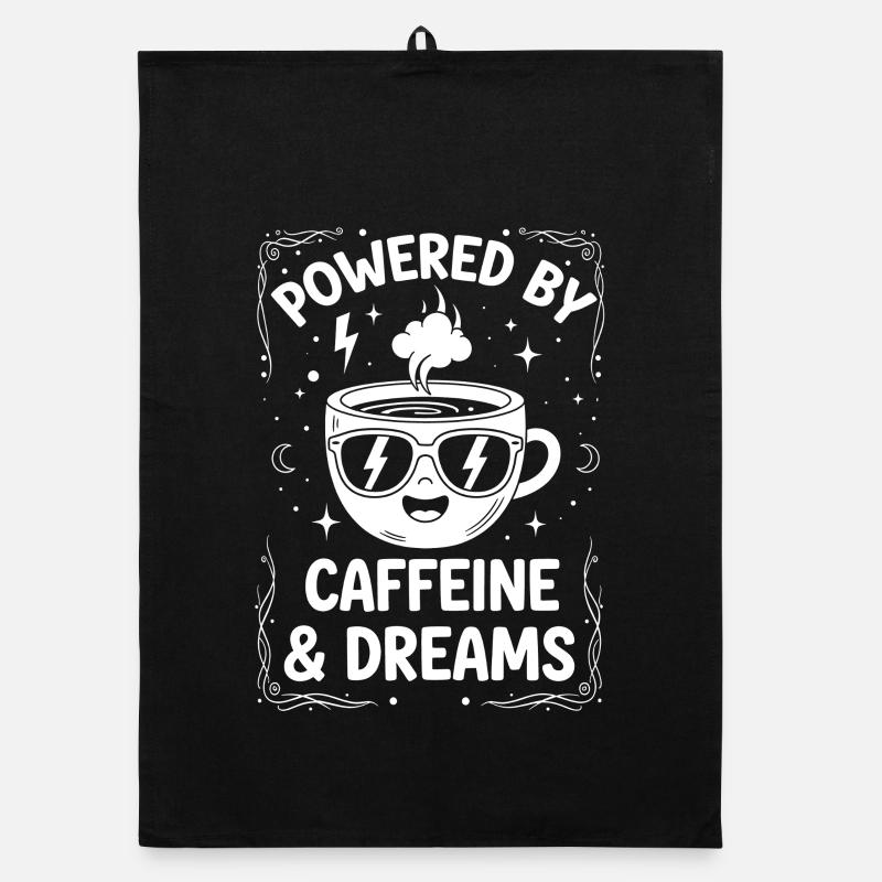 Caféine et Rêves Design Torchon bio