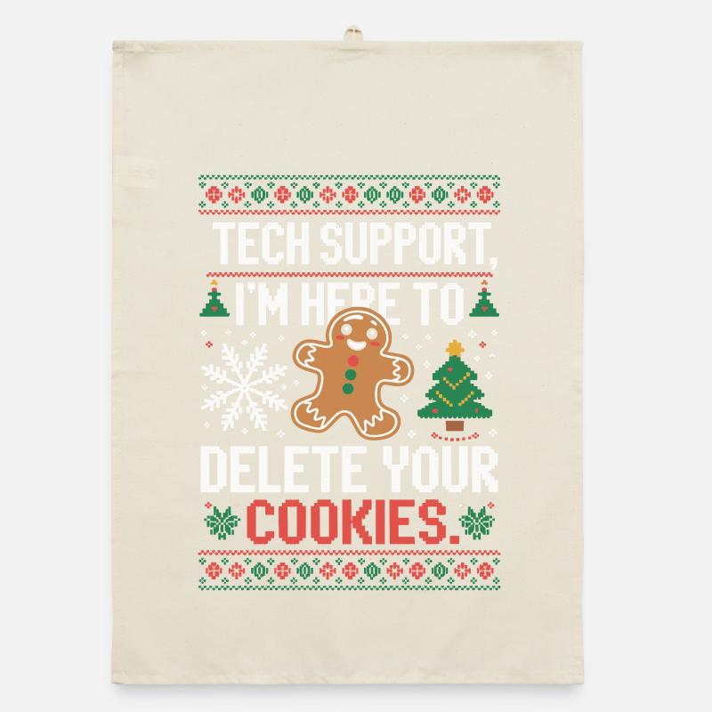 Dicton de cookie du support technique Torchon bio